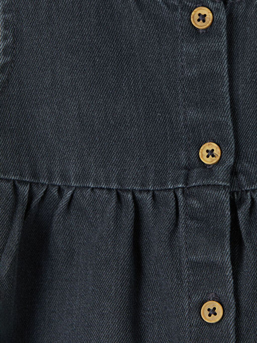 Fiyonk Detayl? K?z Bebek Jean Elbise