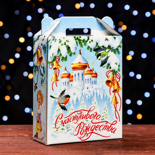 Цена за 5 шт. Подарочная коробка Рождество , 16,8 х 6,8 х 20,9 см - Simaland фото 6