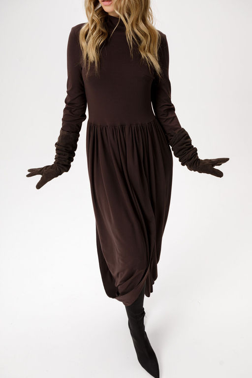 Платье Pirs 6380 коричневый  фото 6