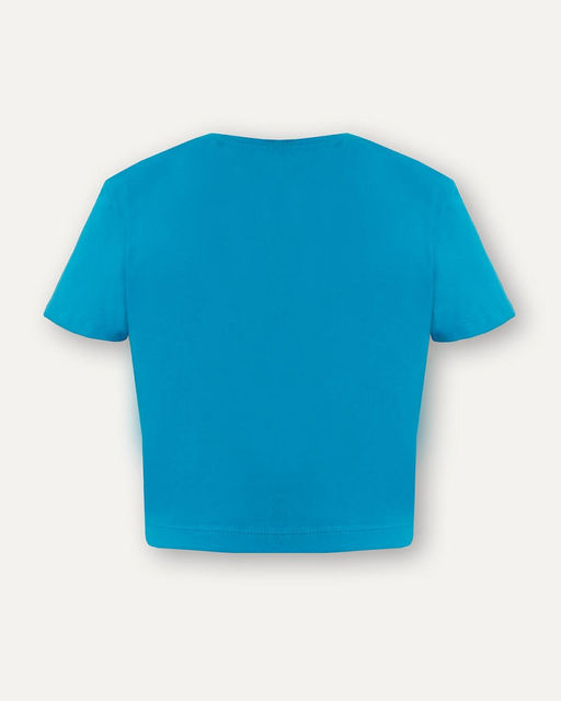 Укороченная футболка с декоративной драпировкой - Incity фото 3