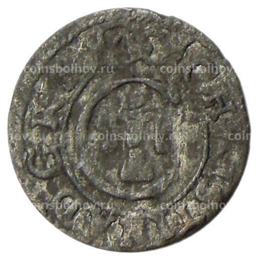 Солид 1634-1654 года Шведская оккупация Риги  Королева Кристина