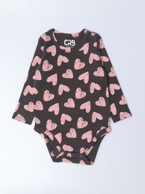CRB wear / CWBG 40072-48-430 Боди для девочки,темно-серый