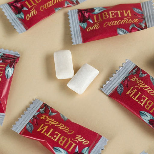 Цена за 50 шт. Жевательная резинка в монофлоупаке Для самой прекрасной, 68 г. (50 шт. х 1, 36 г). - Simaland фото 2