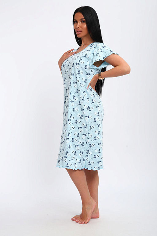 Сорочка женская (01064 синий) - Плиона фото 10