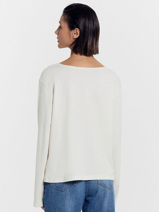 Джемпер женский молочно-бежевый - Mark formelle фото 4