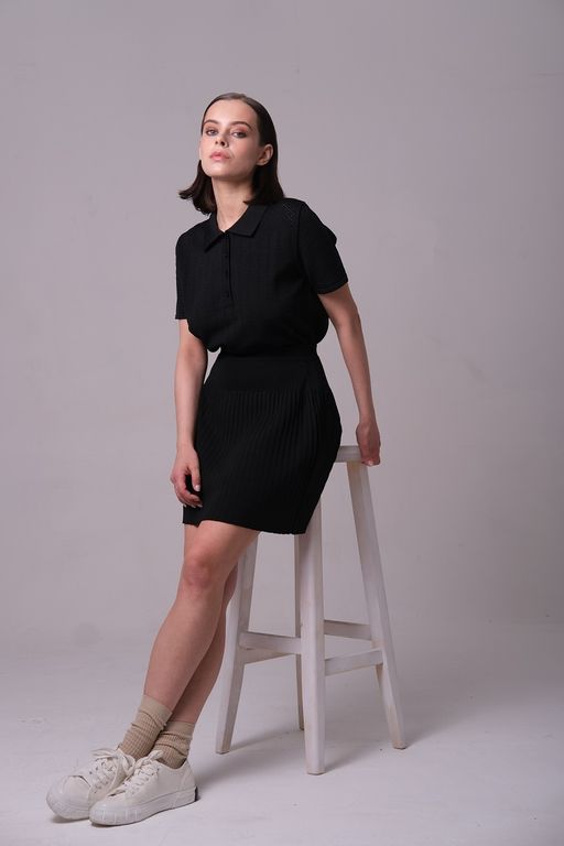 Юбка 121.060021/черный - Seven senses фото 4