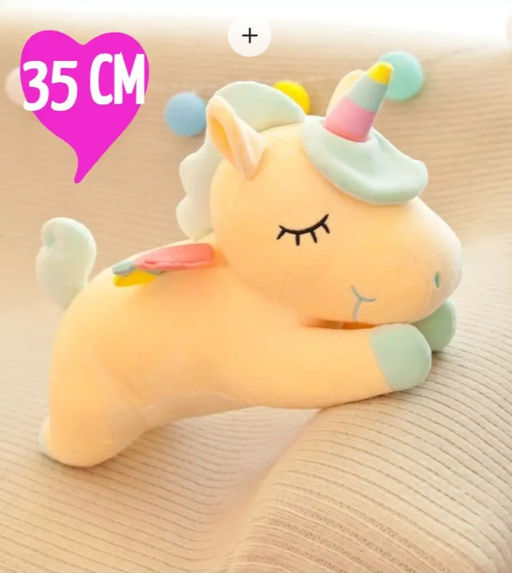 Мягкая игрушка единорог спящий 35 см