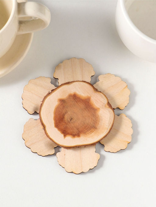 Цена за 2 шт. Подставка под горячее «Овечка», 11см, можжевельник, фанера