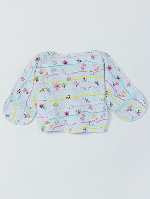 Распашонка для малышей из тонкого хлопка, зелёный - Lesi kids фото 11