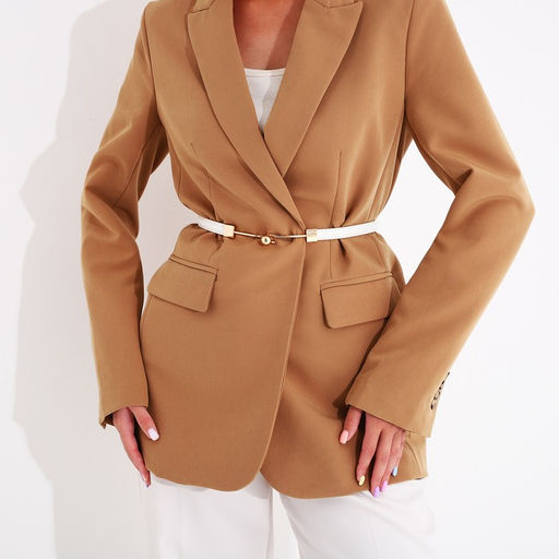 Ремень женский, ширина 1 см, пряжка металл, цвет белый - Simaland фото 3