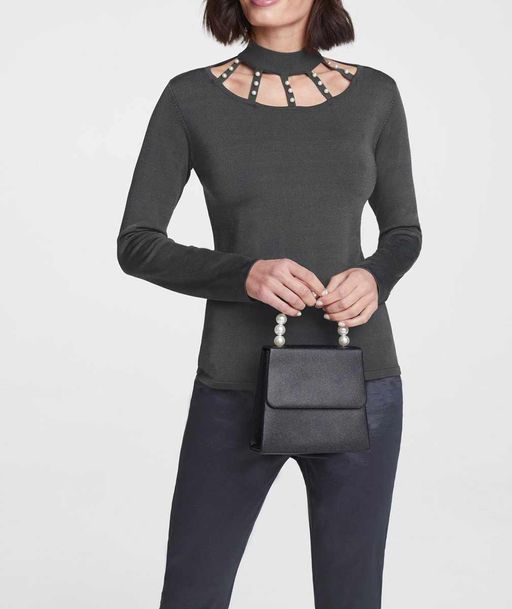 Пуловер, графитовый - Patrizia dini фото 3