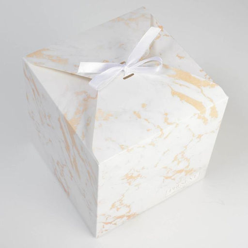 Коробка подарочная складная, упаковка, «Мрамор», 18 х 18 х 18 см