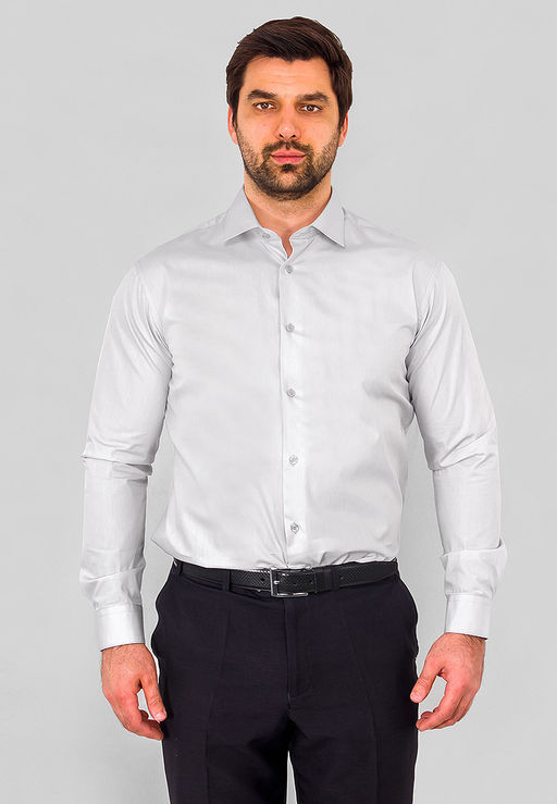 Сорочка мужская длинный рукав GREG 320/139/GR/Z  фото 7