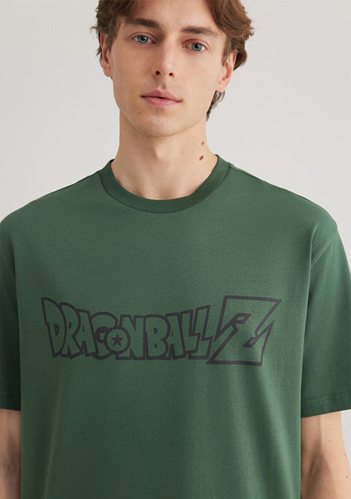 Dragon Ball Bask?l? Yesil Tisort - Mavi фото 5