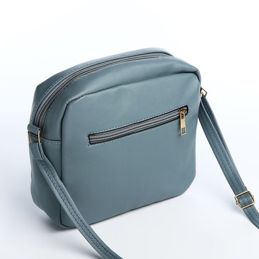 Сумка кросс-боди на молнии, цвет тёмно-голубой - Simaland фото 2