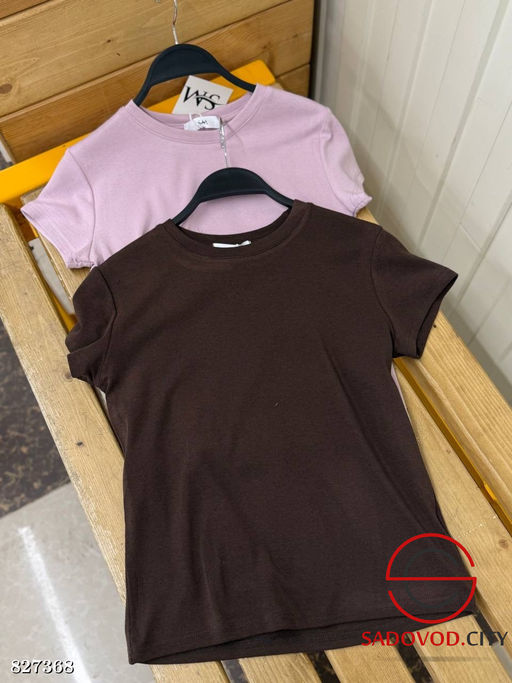 Футболка женская однотонная