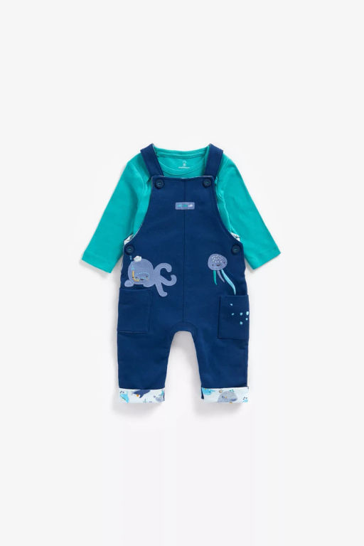 Mothercare / Комплект детский полукомбинезон/боди  фото 2