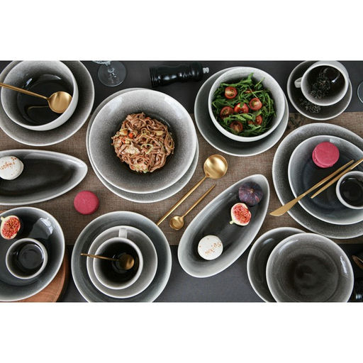 Тарелка фарфоровая пирожковая Magistro Сиам, d=16,5 см, цвет серый  фото 6