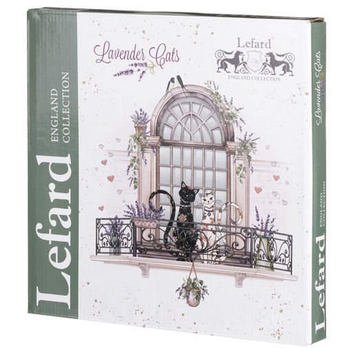 НАБОР ТАРЕЛОК ОБЕДЕННЫХ LEFARD ЛАВАНДОВЫЕ КОТЫ 2 ШТ. 25,5*2,5 СМ (КОР=12НАБ.)  фото 3