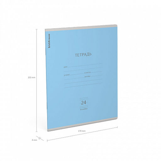 Цена за 10 шт. Тетрадь школьная ученическая ErichKrause Классика ассорти, 24 листа, линейка (в плёнке по 10 шт.)_MIX-PACK  фото 10