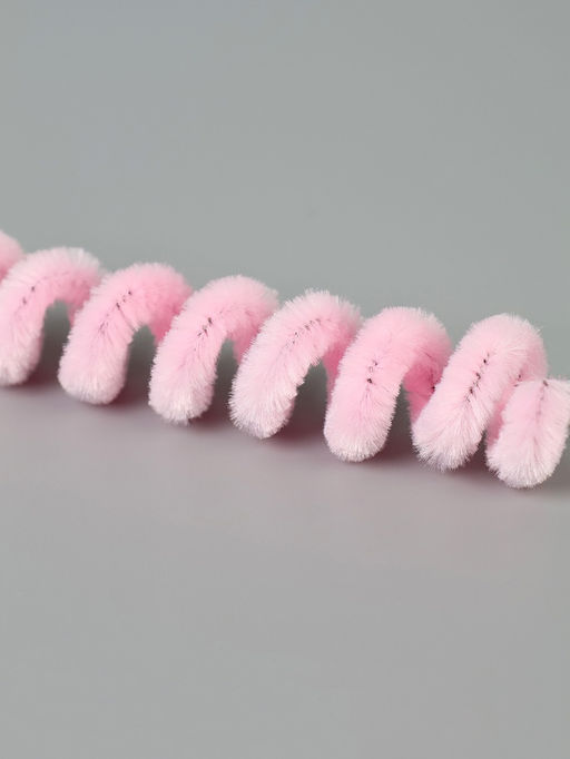 Синельная проволока, набор 100 шт, размер 1 шт 30х0,8 см, цвет розовый