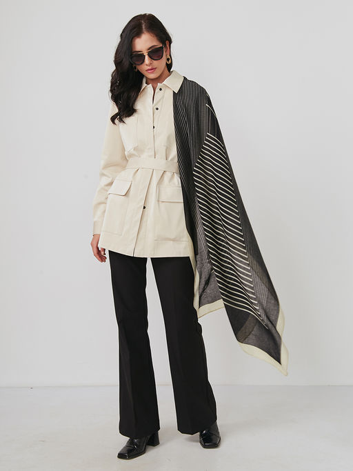 Большой, мягкий, тонкий и очень нежный двусторонний палантин - Tantino фото 3