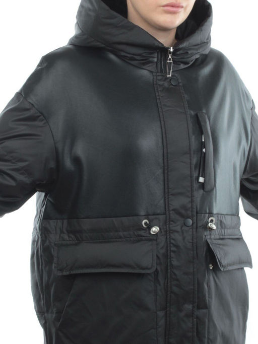 M24-211 BLACK Куртка демисезонная женская (100 гр. синтепон) - Fashion фото 2