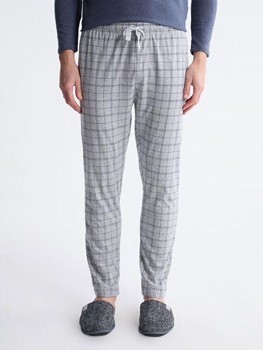 Standart Kal?p Ekose Erkek Pijama Alt