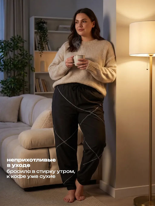 Спортивные женские брюки, черные, bp.155.001 - Profit фото 17