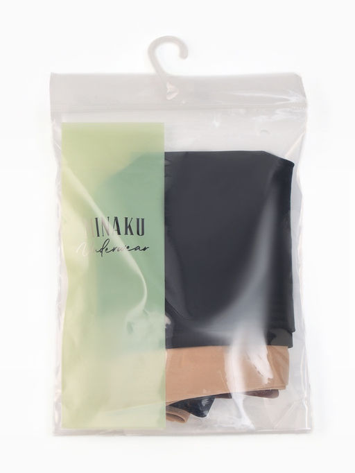 Наб бесшов трусов (3шт) жен бикини MINAKU 90%нейл/10%спанд/ласт 100%хл шок/капуч/черн р.S