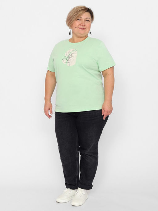 CRB wear/FSLW 60258-38 Футболка женская,ментоловый/Ex.Cherubino  фото 3