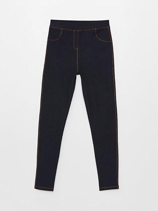 Beli Lastikli Basic K?z ?ocuk Uzun Tayt