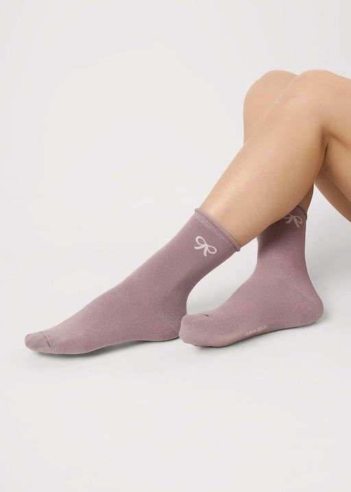 CLE Носки жен.Д2504 fashion база осл резинка св.бежевый - Clever wear фото 3