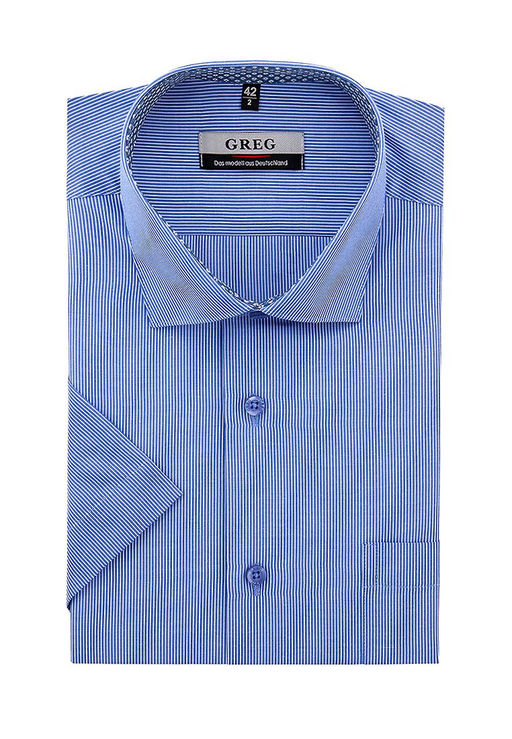 Сорочка мужская короткий рукав GREG 221/109/1017/ZV/1  фото 2