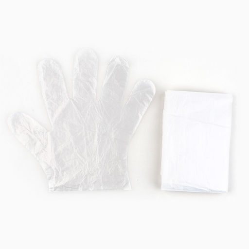 Цена за 4 шт. Скатерть одноразовая и перчатки одноразовые для творчества, 130×100 см