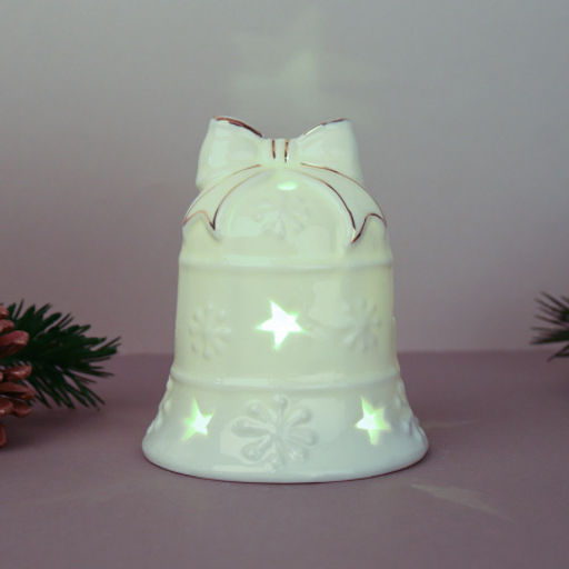 Фигурка Колокольчик с подсветкой 10 см / YZ23775 /уп 48/Новый год - Галеонтрейд фото 4