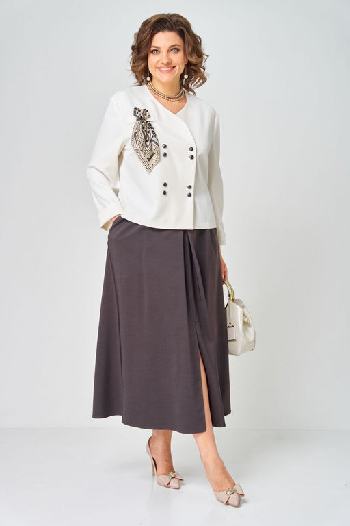 Костюм Aira Style 24137 Молочно-коричневый