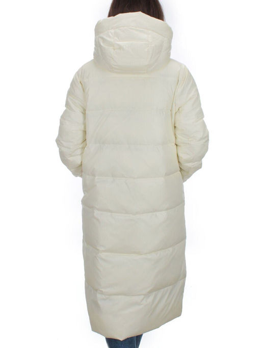 H-2209 WHITE Пальто зимнее женское (200 гр .холлофайбер) - Fashion фото 5