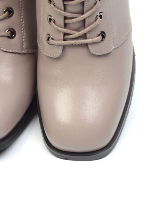 04-E29W-15HK BEIGE Ботинки зимние женские (натуральная кожа, натуральный мех) - Фабричный китай фото 15