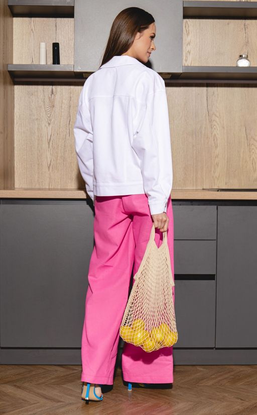 Костюм AURA 9141-164 белый + розовый  фото 5