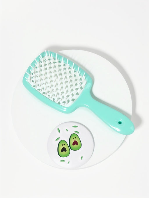 Расческа массажная, с зеркалом