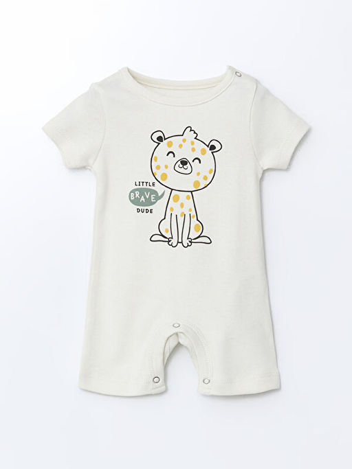 Bisiklet Yaka Bask?l? Erkek Bebek Tutum