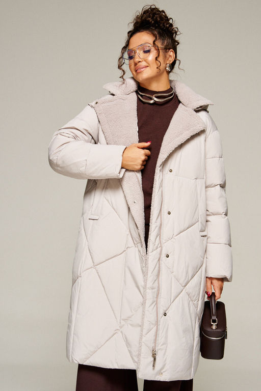 Пальто Beautiful Free 8024 жемчуг