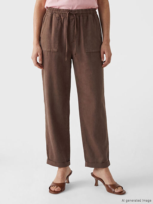 Джинсы NoBrand Carrot Fit женские с эластичным поясом