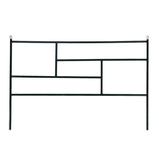 Ограждение декоративное, 45×335 см, 5 секций, металл, зелёное, «Плитка»