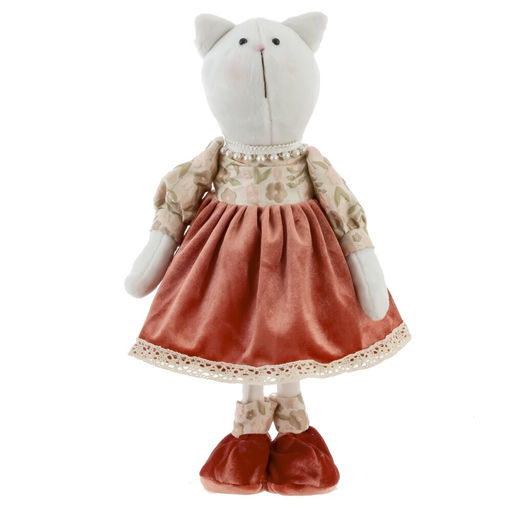 Игрушка набивная "Кот/Кошка", L16 W11,5 H36 см, 2в.