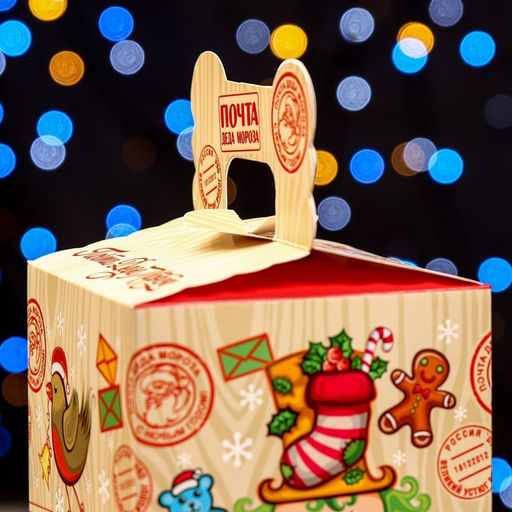 Цена за 5 шт. Подарочная коробка Новогодняя посылочка, 10,8 х 10,8 х 10,8 см - Simaland фото 10