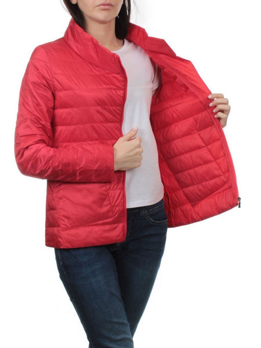 K-634 RED Куртка демисезонная стеганая женская (70 гр. холлофайбер) - Fashion фото 7