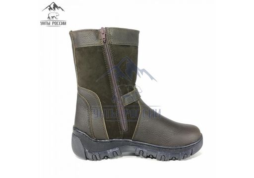 Монголки подростковые коричневые, литая подошва