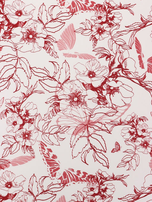 Цена за 20 шт. Пленка для цветов и букетов «Романтичные моменты», белый винный, 57×57 см